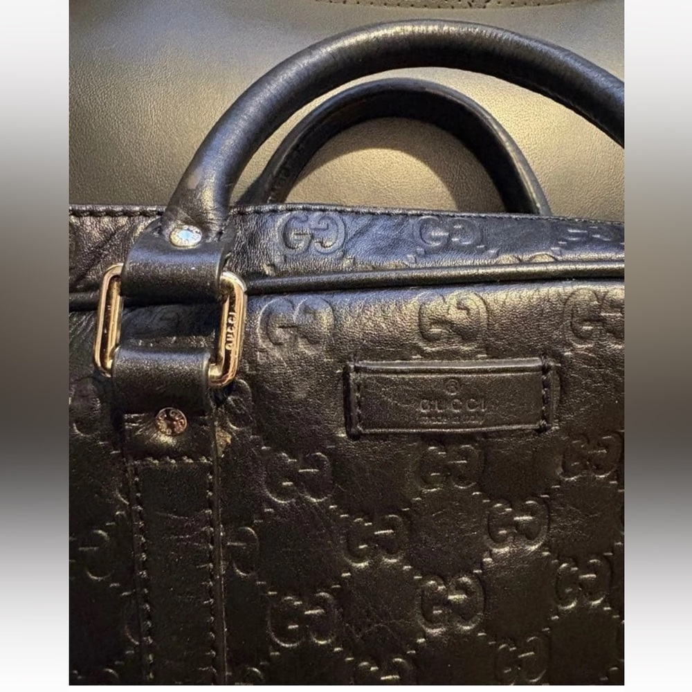 Gucci Black Leather Men's Bag - Picture 4 of 8